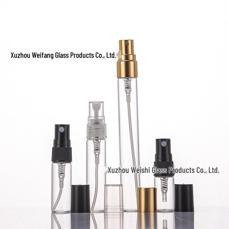 Perfume Refillable Glass Spray Bottles - 2ml, 3ml, 5ml, 10ml Flower Water Sample Sizes