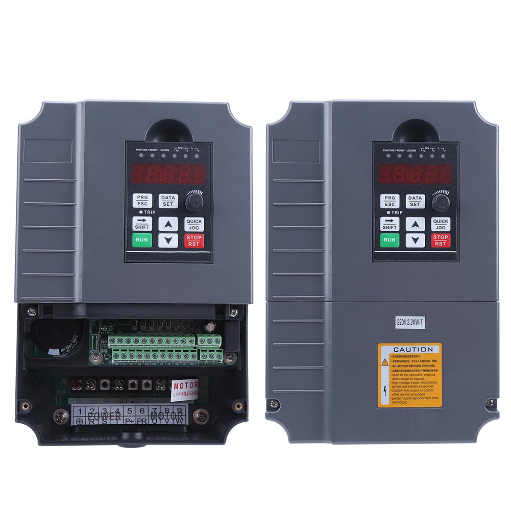 Inverter SinglePhase 220V Input 3Phase 380V Output 2.2KW Boost Motor Controls GT2R2G2T