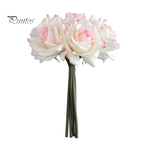 

5 шт./компл. искусственная роза, реалистичный поддельный цветок, свадебная вечеринка, домашний офис, стол, центральный элемент, искусственные цветочные растения, ветка, стебель, украшение розовый/белый