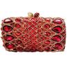Damen Kristall Abendtasche Clutch Große Strassstein Hochzeits Tasche Grün/Champagner Luxus Damen Diamant Brautparty Mini Minaudiere