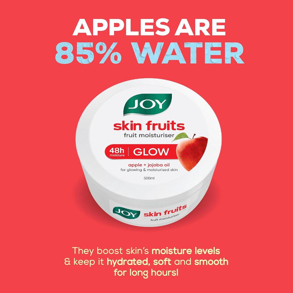 Joy Skin Fruits Moisturizer with Apple, Jojoba & Almond Oil 500ml