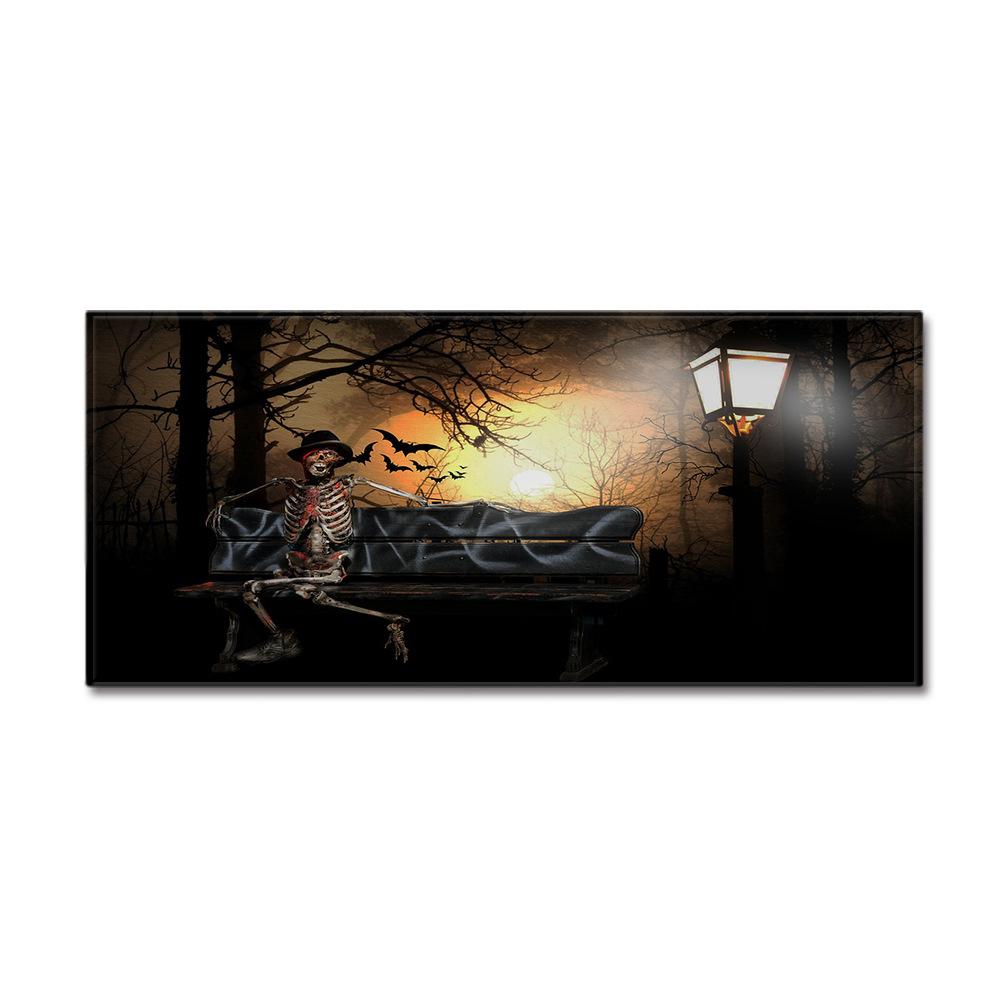 Skeleton Household Door Mat Bathroom Kitchen Absorbent Floor Mat Bedroom Living Room Non-Slip Carpet