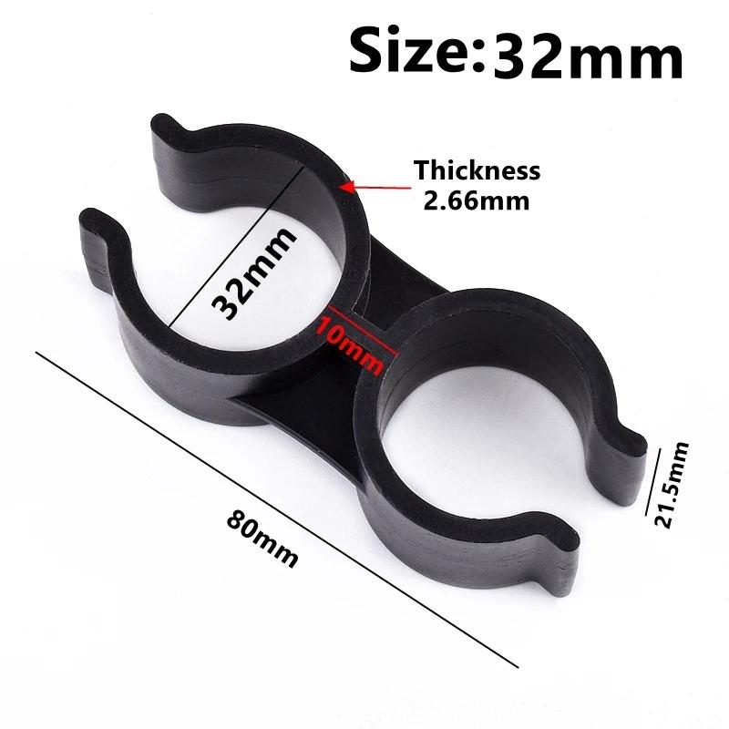 3~20PCS 20mm 25mm 32mm Type H Pipe Clamps Aquarium Fish Tank Fitting Agricultural Irrigation Water Pipe Support Double U Type