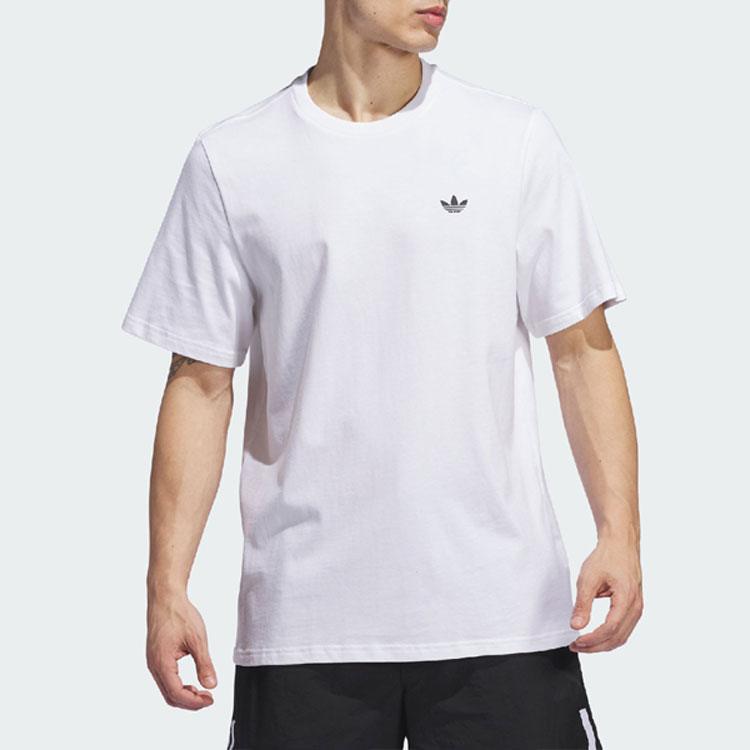 Adidas Skateboarding 4.0 Logo Tee White/Black Men Streetwear IY1604