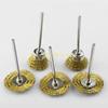 3Pcs Mini Polishing Brushes 2.35mm Shank Coppers Iron Set for Stone Carving Metal Work top sale