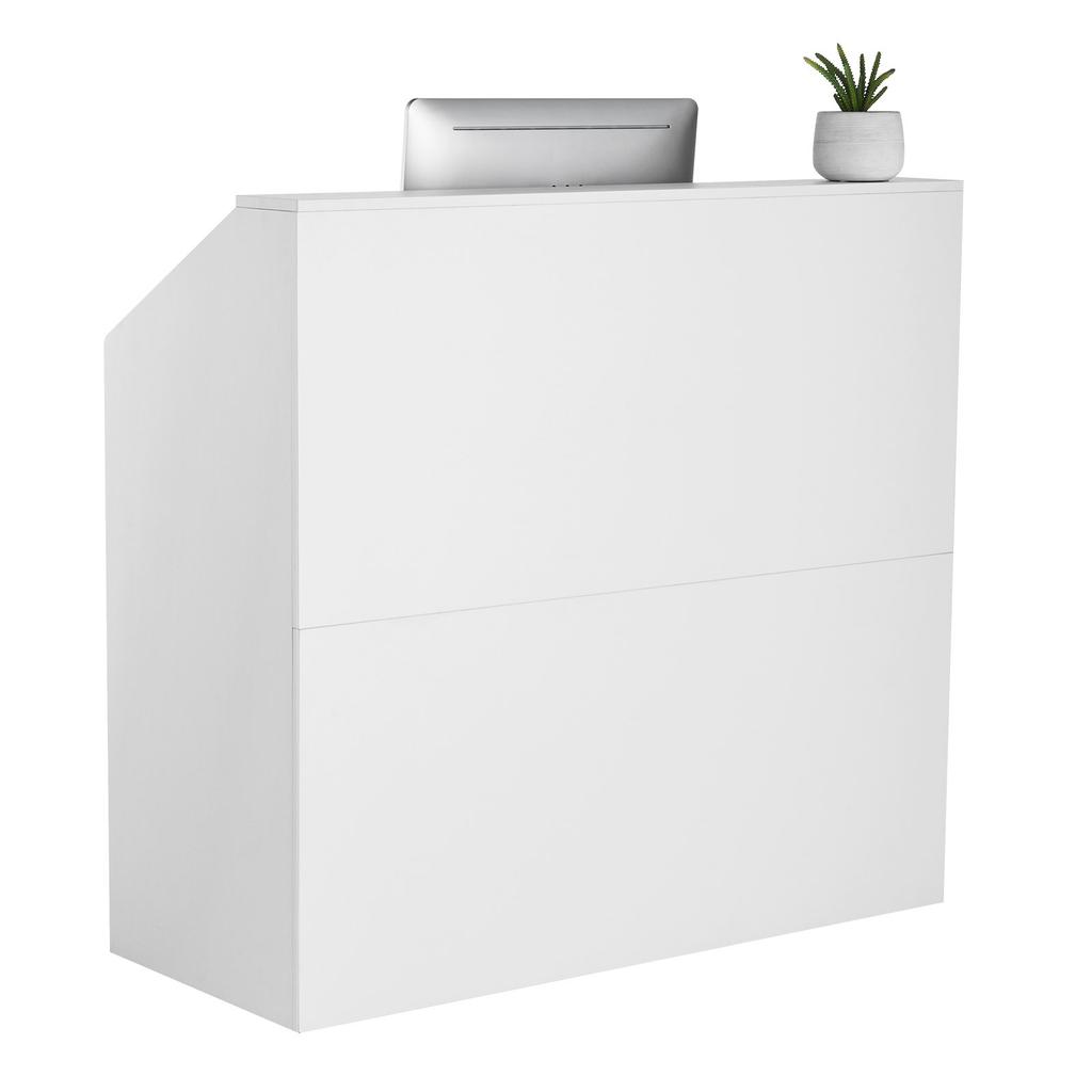 VEVOR Reception Desk, 46.46 x 19.69 x 43.90 in Rectangular Front Counter Table, Office Reception Desk, Retail Counter and Front Reception Counter