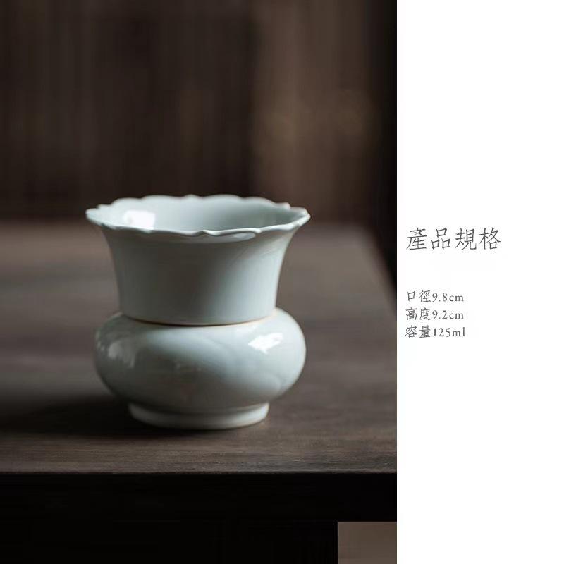 

Secret Colored Glazed Jianshui Tea Washing Basin Water Washing Slag Tank Tea Residue Barrel Household Chaxi For Tea Decoration
