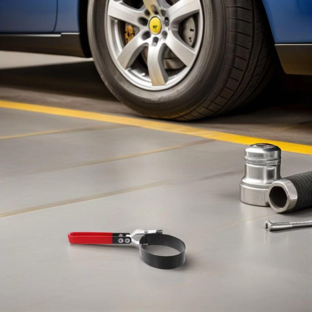 Ergonomic Handle Filter Removal Tool Steel Band Adjustable Filter Wrench  Mechanics Tool