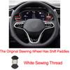 Hand Sew Car Steering Wheel Cover For Volkswagen VW Golf 8 MK8 GTI Golf GTE 2020 2026 Braid On the Steering Wheel Car Protector