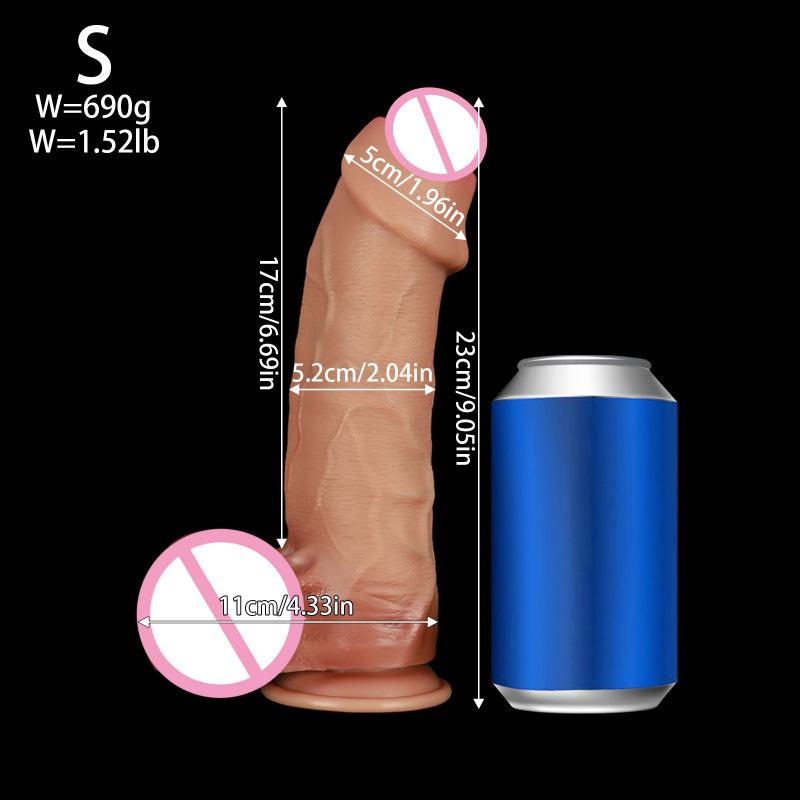 Liquid Silicone Dildo  Simulated Soft Flesh Dildo  Female G-spot Masturbator Adult Sexual Product  Dildo