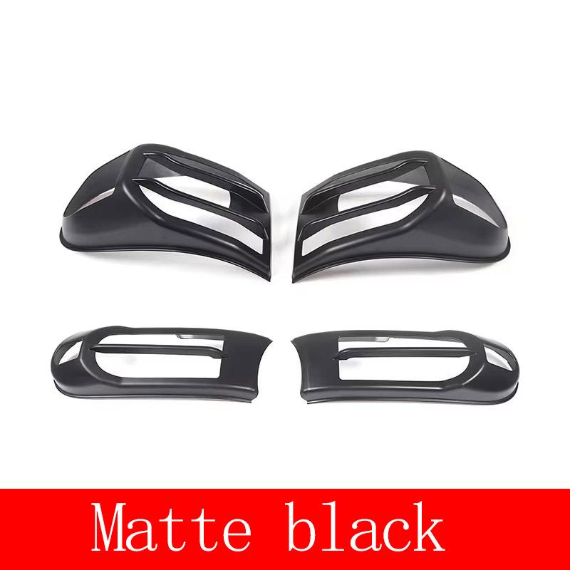 For Toyota FJ Cruiser 2007-2025 ABS Glossy Black Car Front Fog Light Bumper Frame Trim Headlight Cover Accessories