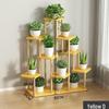 Iron Art Flower Stand with Wheels, Multi-tiered for Indoor/Outdoor Balcony Use