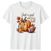 Just A Girl Who Loves Fall Autumn Seasons T Shirt Daunisex Grafik Top Vintage Stretched Fashion Breathable Soft Casual