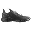 Salomon Supercross 4 Leather Comfortable Low Top Outdoor Functional Shoes Men Shoes Black 417362