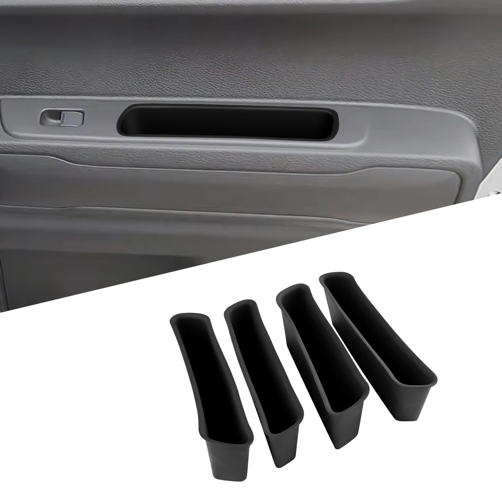 

FDAIUN Car Door Armrest Gap Storage Box, Silicone Non-slip Mat, Suzuki Hustler, 2nd Generation, Suzuki Hustler Car Door чёрный