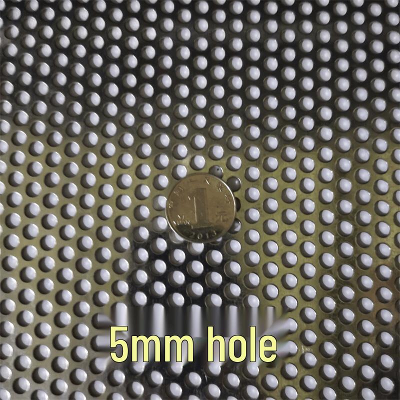 Galvanized Perforated Steel Sheet with 5mm Round Holes, 3mm Thick