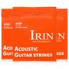 IRIN Acoustic Guitar Strings Carbon Steel Red Copper Winding Antirust Coating Acoustic Folk Guitar Strings Guitar Accessories