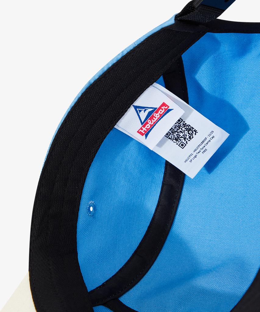 Holluba 5P Logo Two-Tone Camp Cap Blue