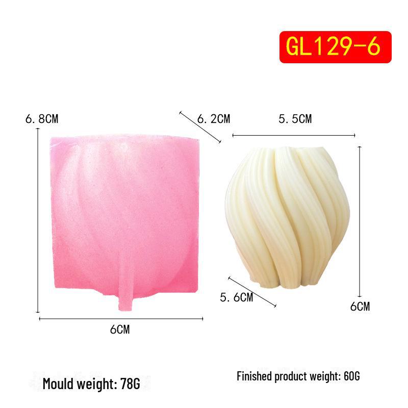 

Силиконовая форма для ароматерапевтической свечи Chou Kai Rotating Wave - гипсовая форма для домашнего декора своими руками