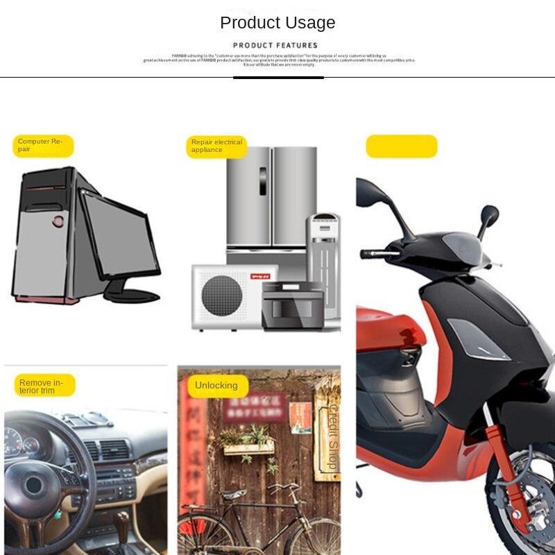 Kit di attrezzi per veicoli elettrici, prese di uso comune, chiavi inglesi, cacciaviti, strumenti di manutenzione di emergenza per biciclette servoassistite.
