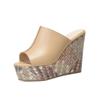 Platform Sandals for Women - Outdoor Wear Thick Sole, Plus Size 2025 Summer New Arrival Wedge Heel Strappy Sandals