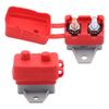 2Pcs 25A Circuit Breaker Auto Reset Function Red Sheath Design Fixed Mounting Wing for 6-28V Voltages Ranges Systems