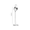 Stainless Steel Long Handle Round Head Spoon for Dining, Soup, Stirring, and Desserts.