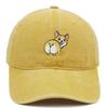 Corgi Dog Embroidered Baseball Cap With Sunshade For Casual Outdoor Wear