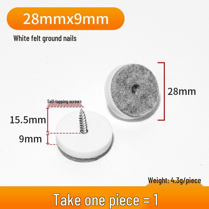 Thickened Silent Anti-slip Furniture Floor Pads: Moisture-proof Felt Nail Protectors for Tables, Chairs, Sofas, Cabinets.