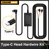 GRANDnavi 5V Buck Line Type-C Car Charger Wire Kit Hardwire Kit For Dash Cam Reaview Mirror 24H Parking Monitoring