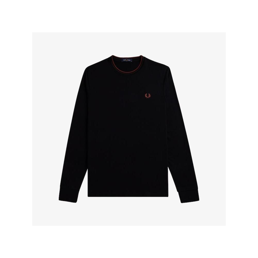 Fred Perry [headquarTers Genuine] Fred Perry [baseline] Long Sleeve Twin Tip T shirT  W68  Afpm2439602 W68 qzgAfpm2439602 W68