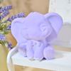 Lovely 3D Elephant Sturdy Silicone Mould Home Accessory for Creating Gypsum Resin Figurine Decorations Daily Casual Use