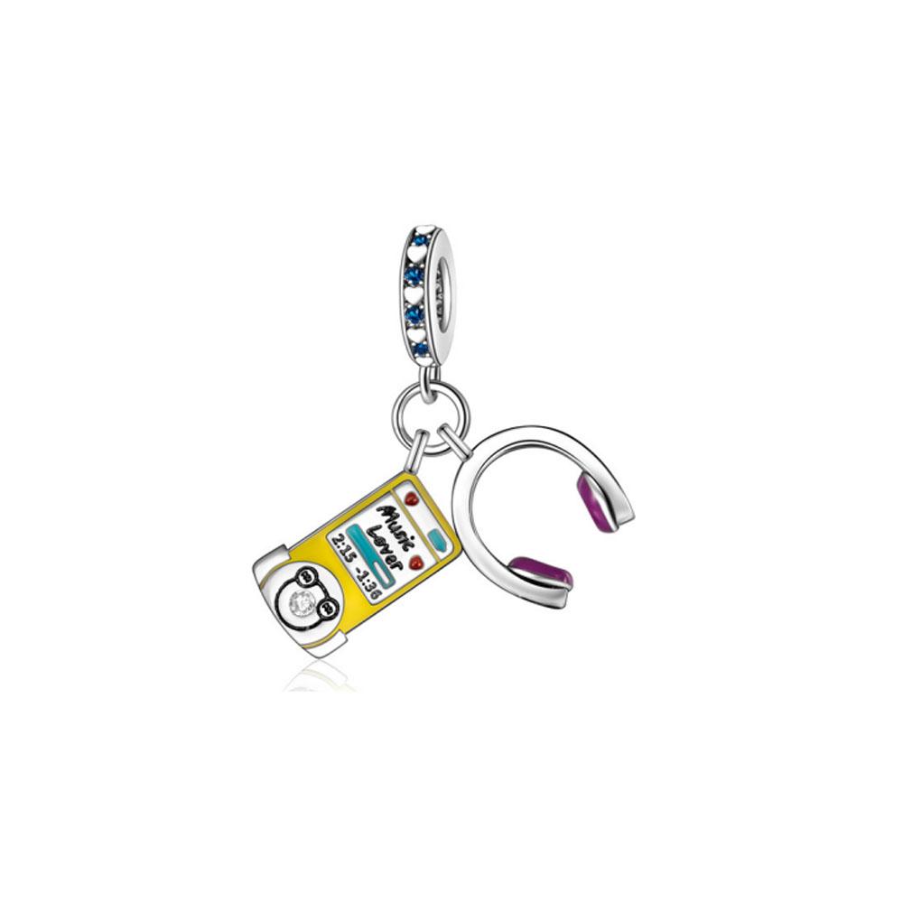 New Copper Charm Football Baseball Tennis Dumbbell Golf Pendant Fit Original Diy Bracelet Women'S Jewelry Cowboy