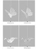 Creative Butterfly Swan Swallow Pendant Light for Bedroom or Living Room