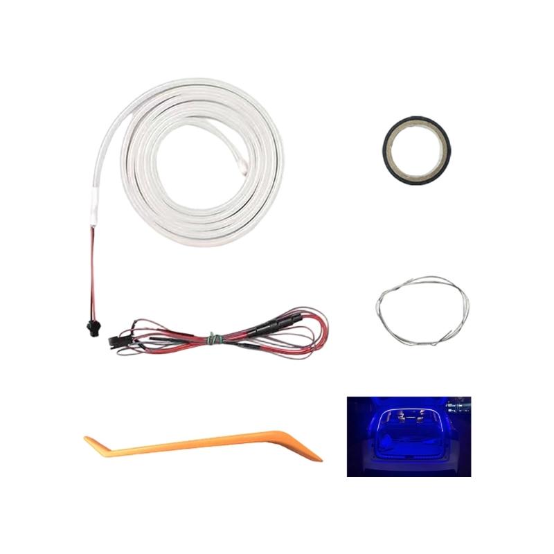 Waterproof LED Light Strips for Vehicle Trunk Flexible Design Easy Plug in Install Universal Fit Enhances Driving Safety