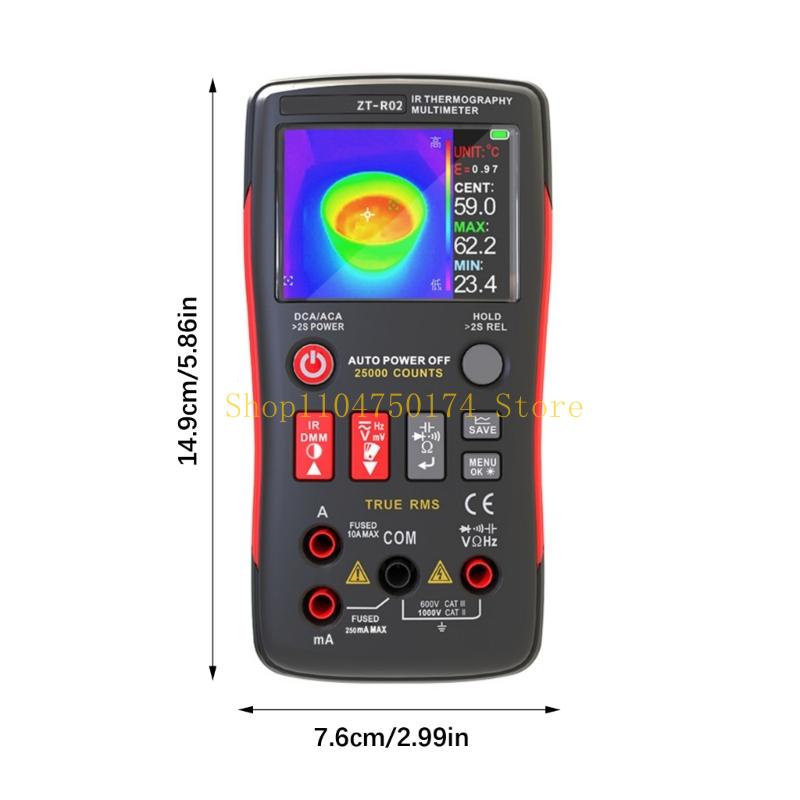 Thermal Imaging Multimeter Precisions Thermal Imaging Tool with 20°C to 550°C Detection and On Site Data Recording top sale