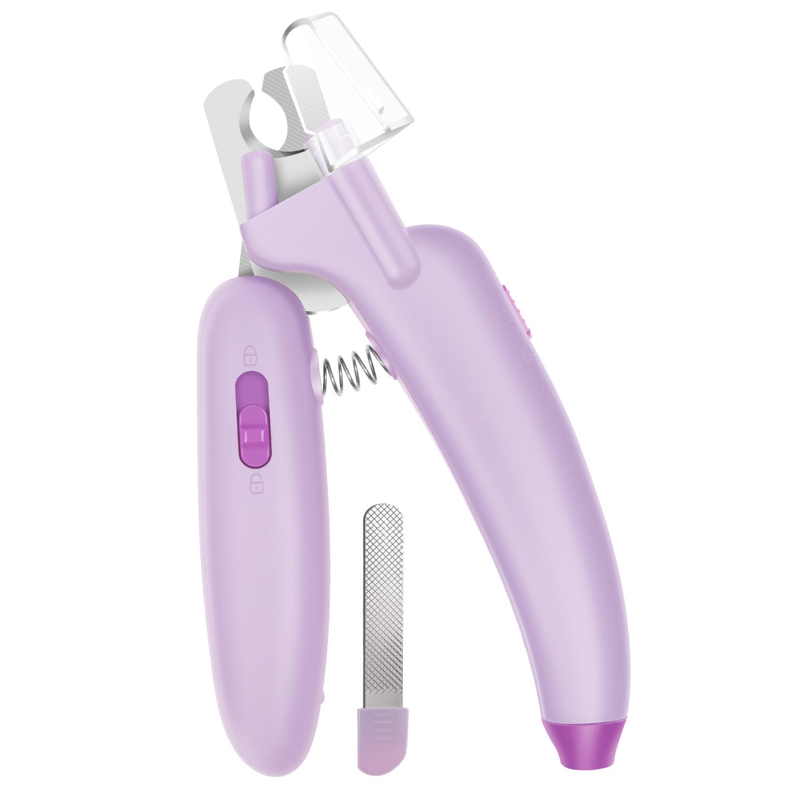

Plastic Cat Nail Clipper Professional Pet Nail Cutting Tool With Spring Rebound for Home Travel Salon Use Cat Nail Clipper фиолетовый