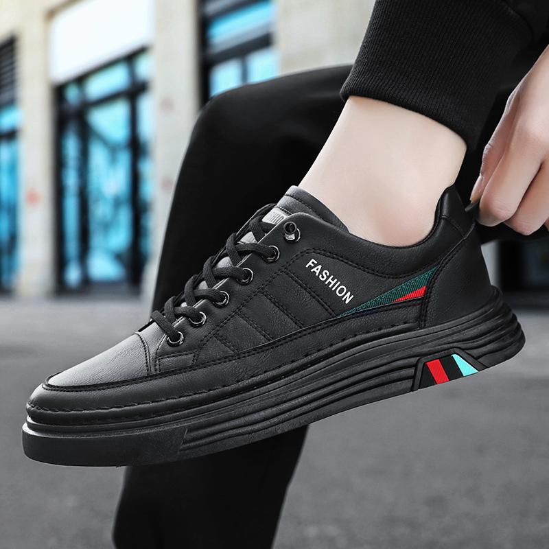 Tênis de corrida masculinos luxuosos para corrida ao ar livre para calçados masculinos, tênis leves e casuais para treinamento, tênis de skate, couro