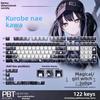 Vlastní klávesy Magical Girl Kurobe Natsuka, 22 kláves, profil Cherry, téma Anime hry, pro různé 60% mechanické klávesnice