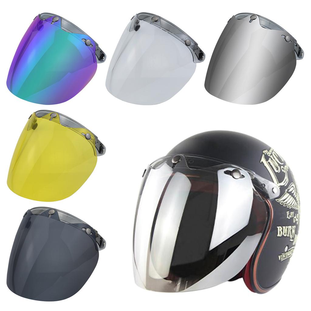3-Snap Shield for Motorcycle Helmet