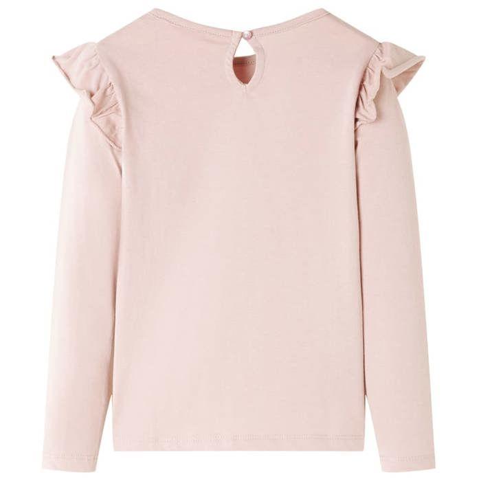 T-shirt pour enfants à manches longues rose 92/104/116/128/140