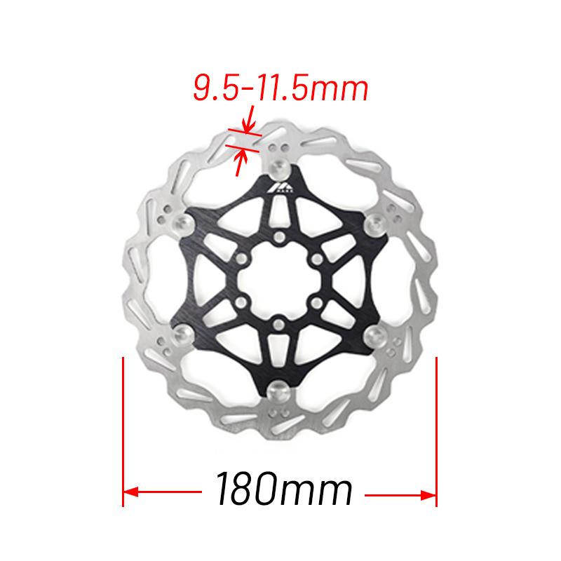 MANA 6 Bolt  Bicycle Float Disc Brake 160/180/203MM Steel Brake Edge for Heat Dissipation + Aluminum Alloy Inner Frame MTB Parts