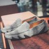 2026 Large Size 38-46 Men Loafers Shoes Suede Leather Man Moccasins Slip On Flats Octopus Sole Driving Shoes Casual Sneakers
