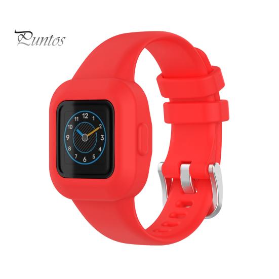 Silicone Watch Band One-piece Soft Wrist Bracelet Strap Watchband for Garmin Fit JR3/Vivofit Jr.3