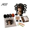Halloween Cosplay Hat Kit Fantasy Hood Crochet Kit, Cute Animal DIY Dragon Unicorn Making Supplies Skull Earflap Craft for Adults, Handmade