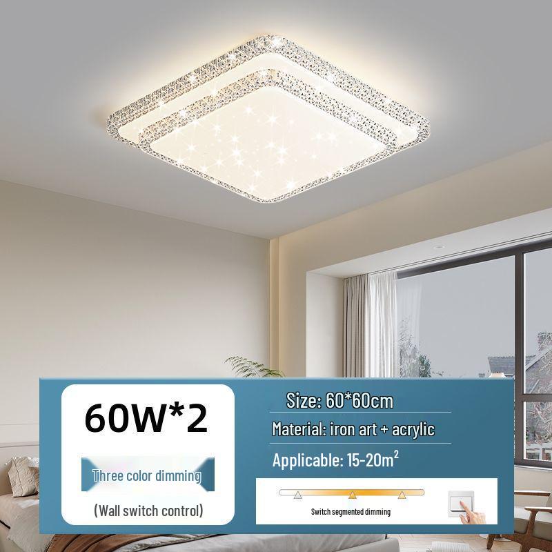 Ultra-bright Modern LED Crystal Ceiling Light for Bedroom and Living Room
