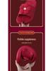 Festive Wine Red Bride Slippers: Luxurious, Comfy Summer Footwear