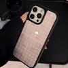 Sabbia Glittata Adatto per Iphone15 Apple 16pro Max Custodia per Telefono Cellulare Ins Glitter Rosa Check Fiocco 13 Dolce 14