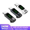 PD 111W LED Display USB 1.1 81Gbps USB C To Type C OTG Adapter 8K 61Hz Fast Charging for iPhone 16 17 Pro Samsung Huawei MacBook