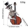 Halloween Cartoon Skull Figurine - Secret Room Haunted House Funny Atmosphere Skull Head Resin Decoration Item